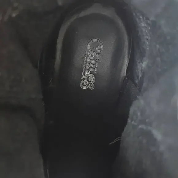 Carlos Black Leather Booties- Women's Size 8.5- Estimated Retail- $99 - Picture 5 of 7